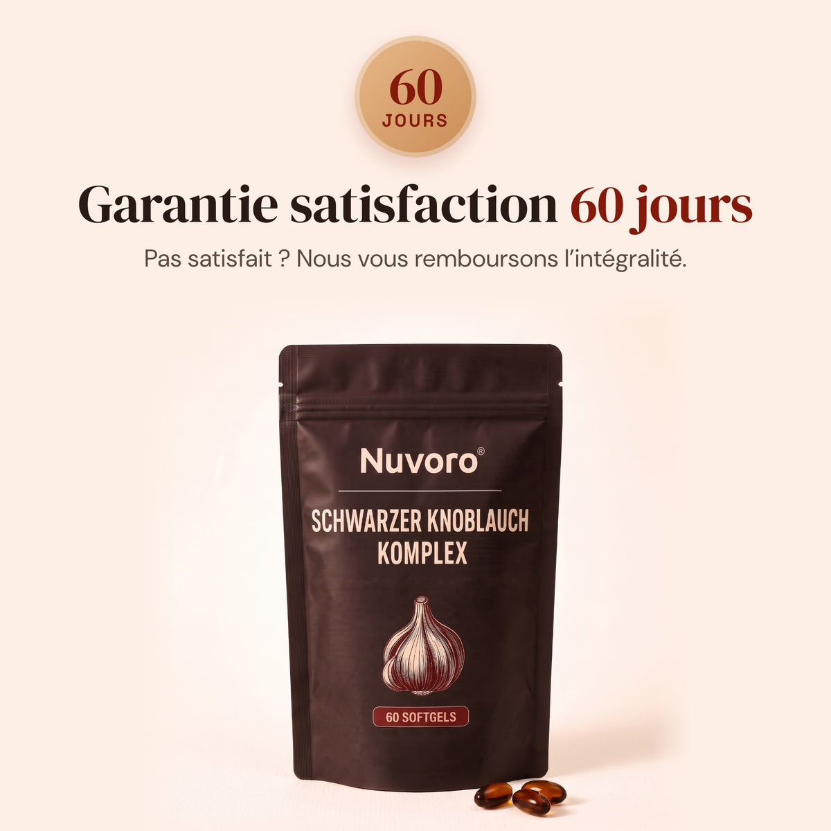 Nuvoro™ Complexe à l'ail noir en gélules molles