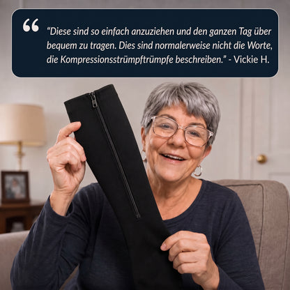 ZipFit Premium Kompressionssocken mit Reissverschluss